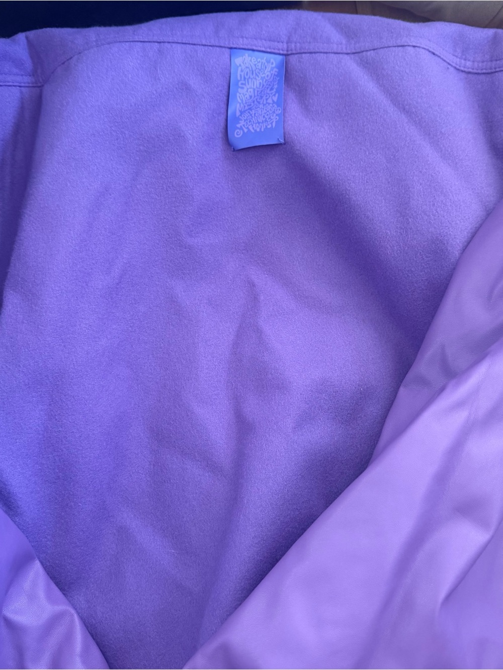 Purple Varsity Jacket with Script Logo - Picture 5 of 5